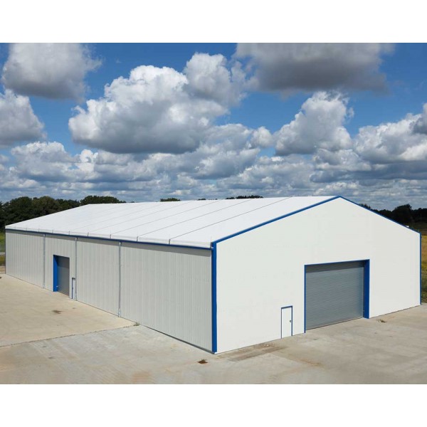 Shed In Sandwich Panels And Roof In Pvc Sheeting Tendsystem Srl